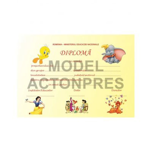 Diploma scolara GRADINITA (DLFD001A)