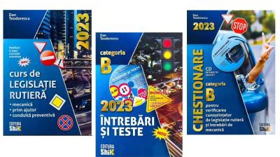 Pachet Legislatie 3 volume. Intrebari si teste, Curs de legislatie si Chestionare 2023 pentru categoria B