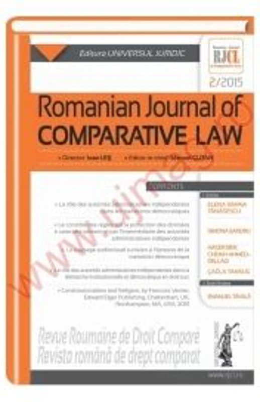 Romanian journal of comparative law no. 2/2015