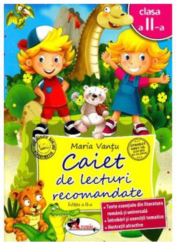 Caiet de lecturi recomandate. Clasa 2 - Maria Vantu