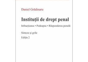 Institutii de drept penal. Sinteze si grile Editia 2 - Daniel Gradinaru