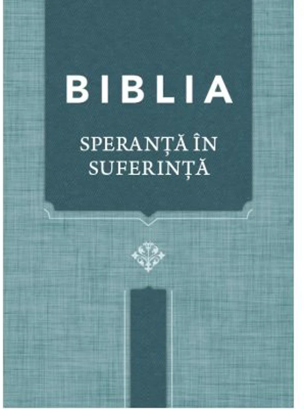 Biblia. Speranta in suferinta, Coperta albastra