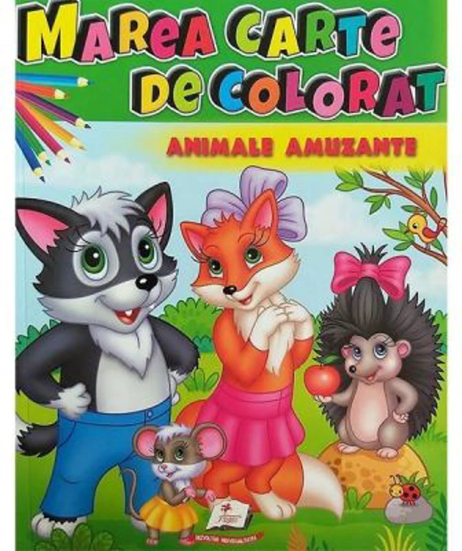 Marea carte de colorat. Animale amuzante