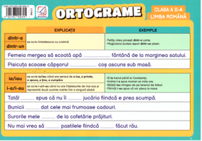 Pliant Ortograme. Clasa a 2-a, limba romana