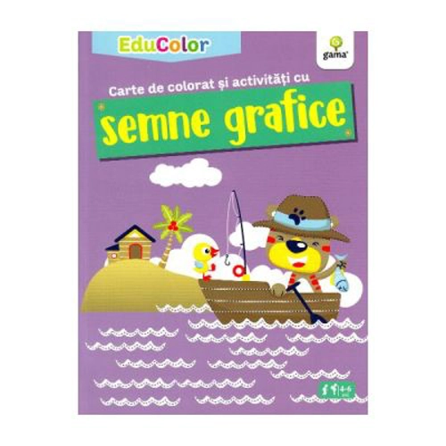 Carte de colorat si activitati cu semne grafice