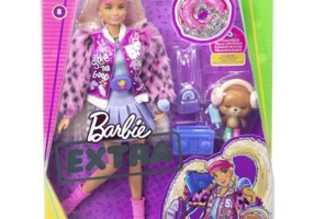 Papusa Extra Style Blonda cu codite, Barbie