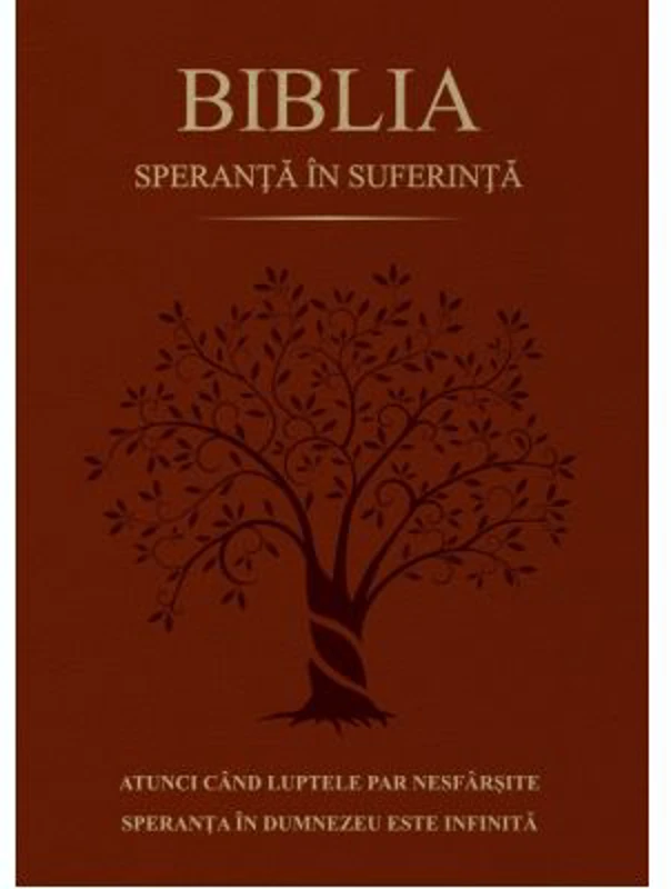 Biblia. Speranta in suferinta, Coperta maro