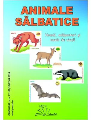 Animale salbatice. Set jetoane