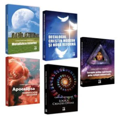 Pachet Spiritualitate: Terapie psiho-spirituala prin religie universala, Logica Creatiei Divine, Apocalipsa. Semnificatia moderna, Metafizica istoriei