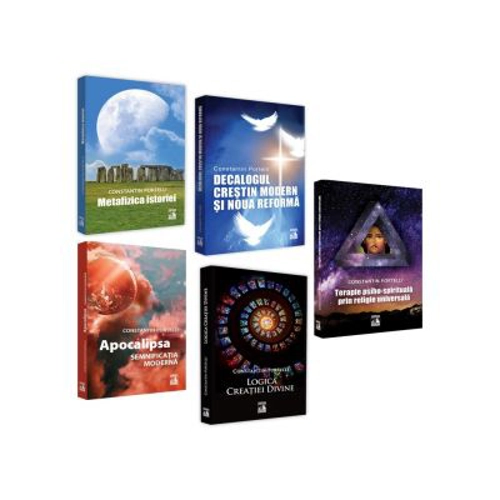 Pachet Spiritualitate: Terapie psiho-spirituala prin religie universala, Logica Creatiei Divine, Apocalipsa. Semnificatia moderna, Metafizica istoriei