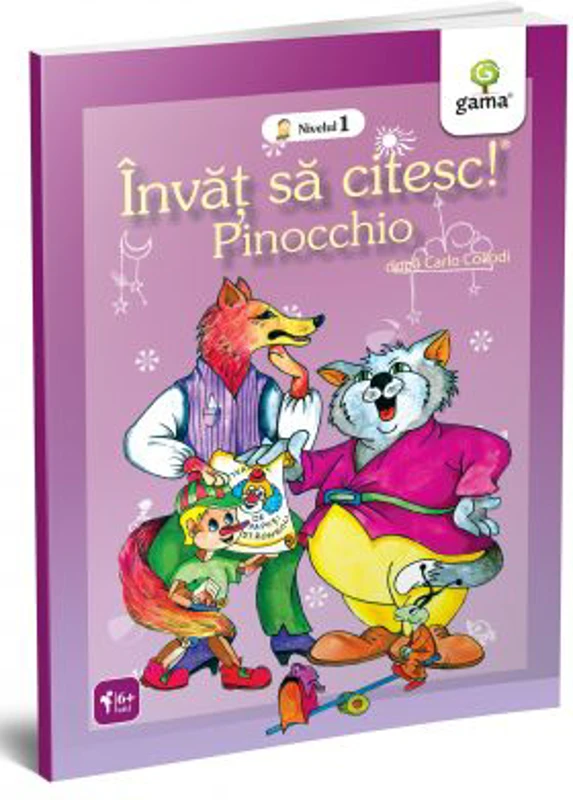 Invat sa citesc! Nivelul 1 - Pinocchio