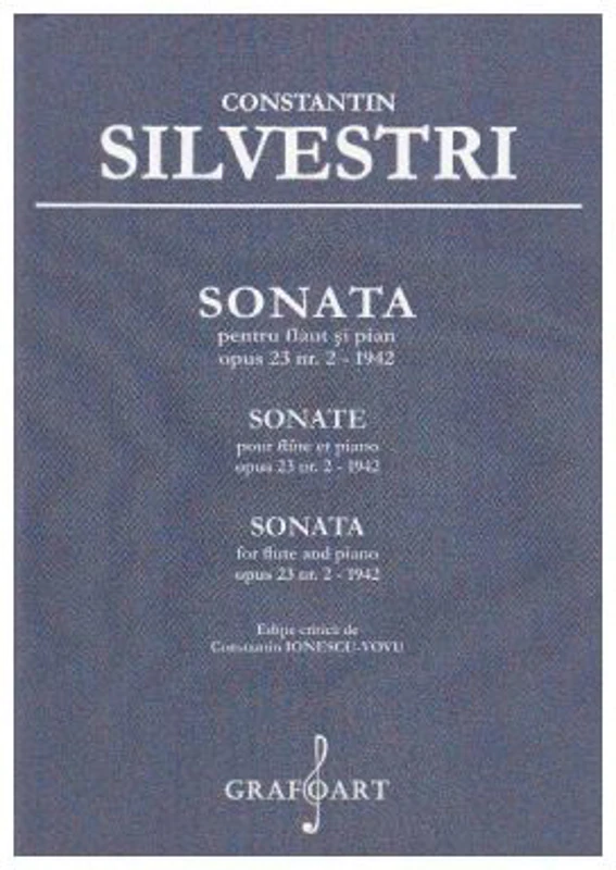 Sonata pentru flaut si pian - Constantin Silvestri