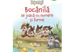 Disney Iepurasi. Bocanila se joaca cu numere si forme (Nivelul 2 Carte cu despartiri in silabe)