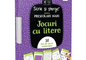 Jocuri cu litere. Prescolari mari. Scrie si sterge!