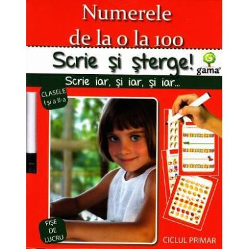 Scrie si sterge! Expert Matematica clasele 1-2. Numerele de la 0 la 100