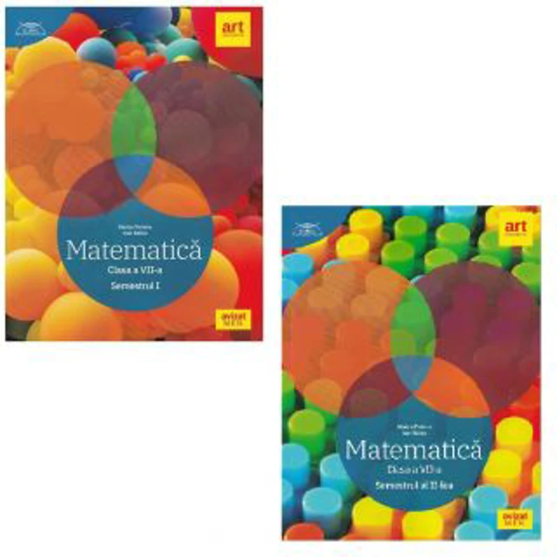 Clubul Matematicienilor. Set Culegere de Matematica pentru clasa a 7-a, semestrele 1 si 2 - Marius Perianu