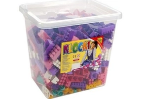 Cuburi Constructii 500 piese, 28 mm, pentru fetite