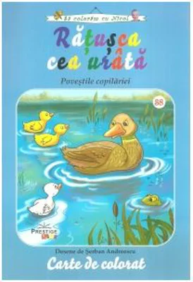 Ratusca cea urata, carte de colorat