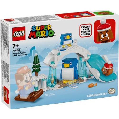 LEGO Super Mario. Set de extindere Aventura pinguinilor in zapada 71430, 228 piese