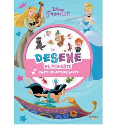 Disney. Printese. Desene de poveste. Carte cu autocolante