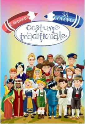 E distractiv sa colorez costume traditionale