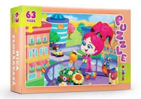 Puzzle. Mica florareasa, 63 piese