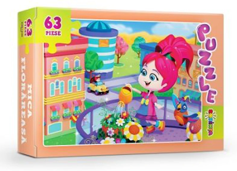Puzzle. Mica florareasa, 63 piese