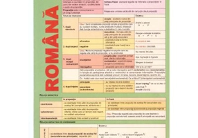 Plansa Limba romana clasa 7