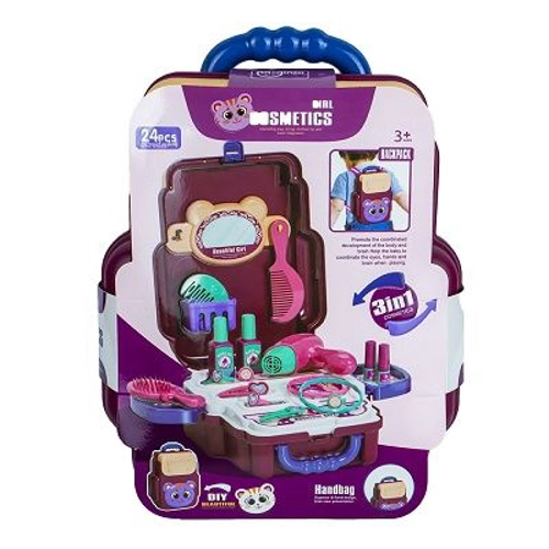 Accesorii frumusete, in ghiozdanel, 24 piese