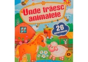 Activitati distractive. Unde traiesc animalele. 26 autocolante