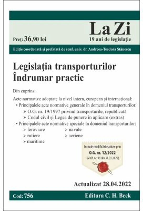 Legislatia transporturilor. Actualizat la 28. 04. 2022