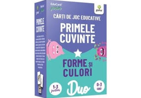 Primele cuvinte. Forme si culori. Carti de joc educative Duo Card