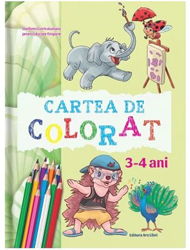 Cartea de colorat 3-4 ani