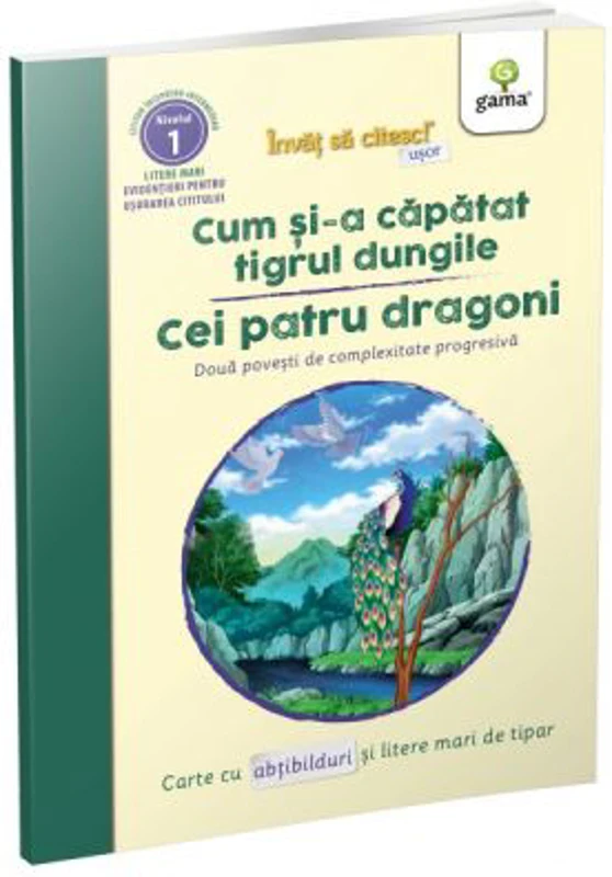 Invat sa citesc usor. Cum si-a capatat tigrul dungile. Cei patru dragoni