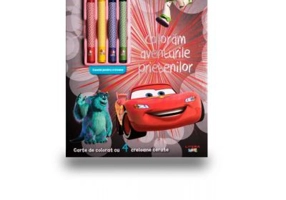 Disney. Pixar. Coloram aventurile prietenilor (contine 4 creioane cerate)