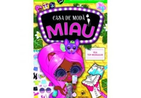 Casa de moda Miau. Vila top-modelelor. Carte de colorat cu autocolante