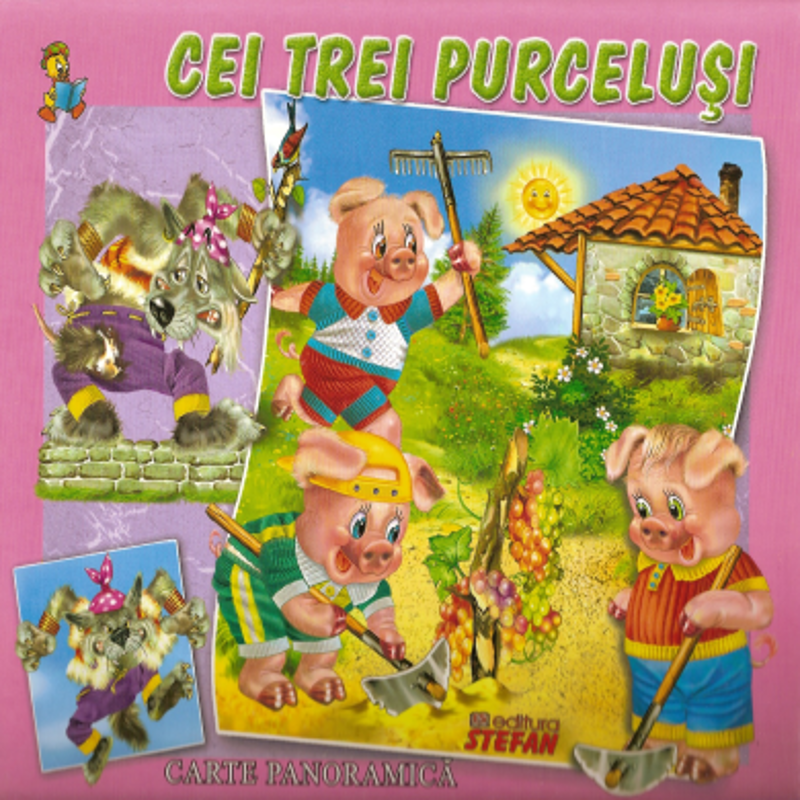 Cei trei purcelusi. Carte panoramica