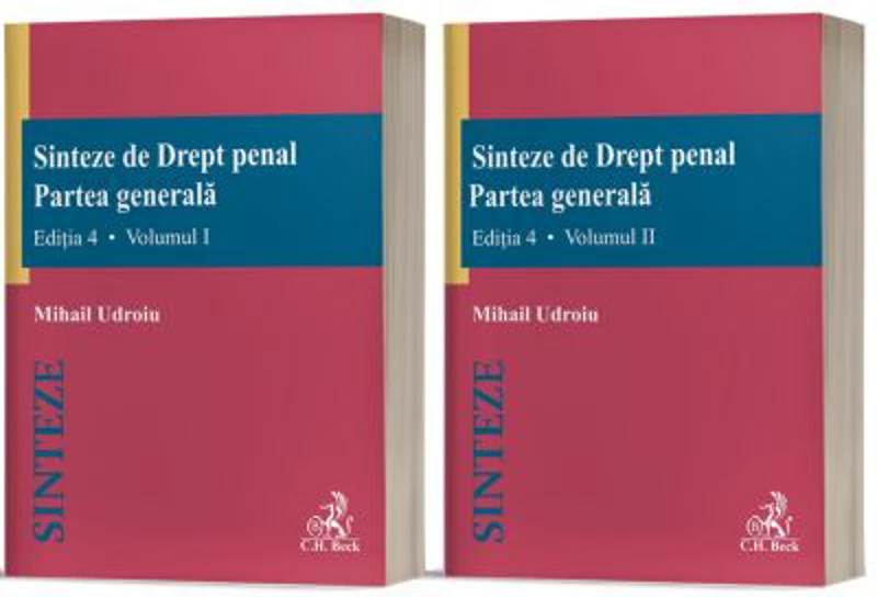 Sinteze de Drept penal. Partea generala, 2 volume. Editia 4 revizuita