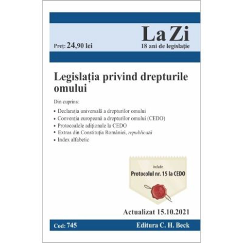 Legislatia privind drepturile omului. Actualizat la 15. 10. 2021