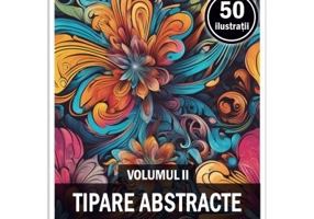 Carte de colorat, 50 de ilustratii, Tipare Abstracte, Volumul 2