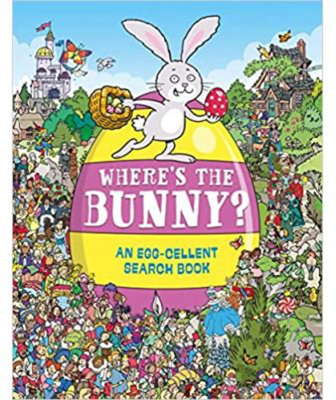 Where's the Bunny? An Egg-cellent Search Book - Chuck Whelon, Helen Brown