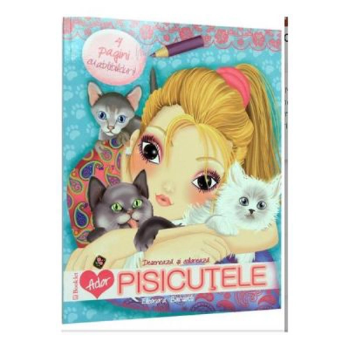 Ador Pisicutele. Deseneaza si coloreaza - Eleonora Barsotti