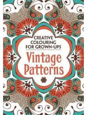 Creative Colouring For Grown-ups. Vintage Patterns