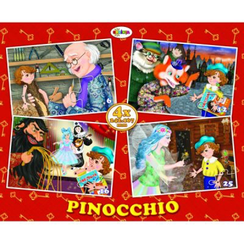 Puzzle Pinocchio. 4 imagini