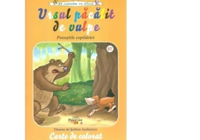 Ursul pacalit de vulpe. Carte de colorat