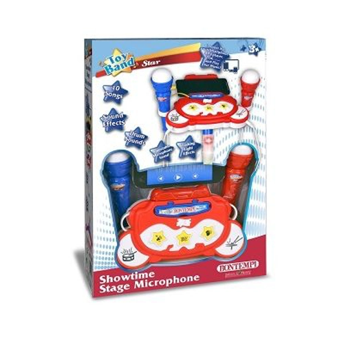 Microfon dublu, roz, Bontempi