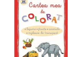 Cartea mea de colorat. Legume, Fructe, Animale, Mijloace de transport