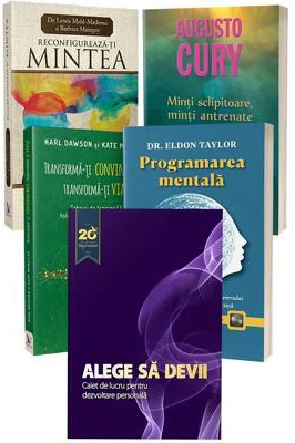 Pachet de 5 carti Programarea mentala Augusto Cury, Eldon Taylor