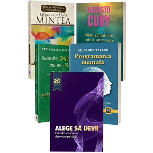 Pachet de 5 carti Programarea mentala Augusto Cury, Eldon Taylor