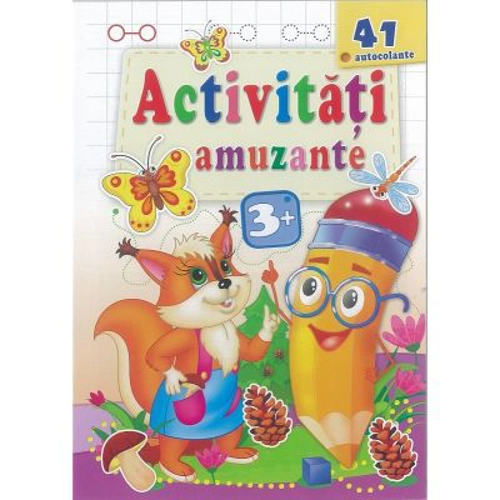 Veverita-Activitati amuzante 3+ cu 41 autocolante